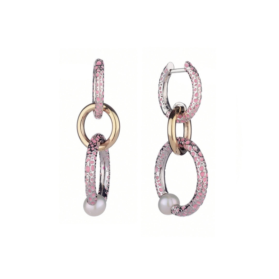 Orecchini  Vulcanica pendenti cerchi