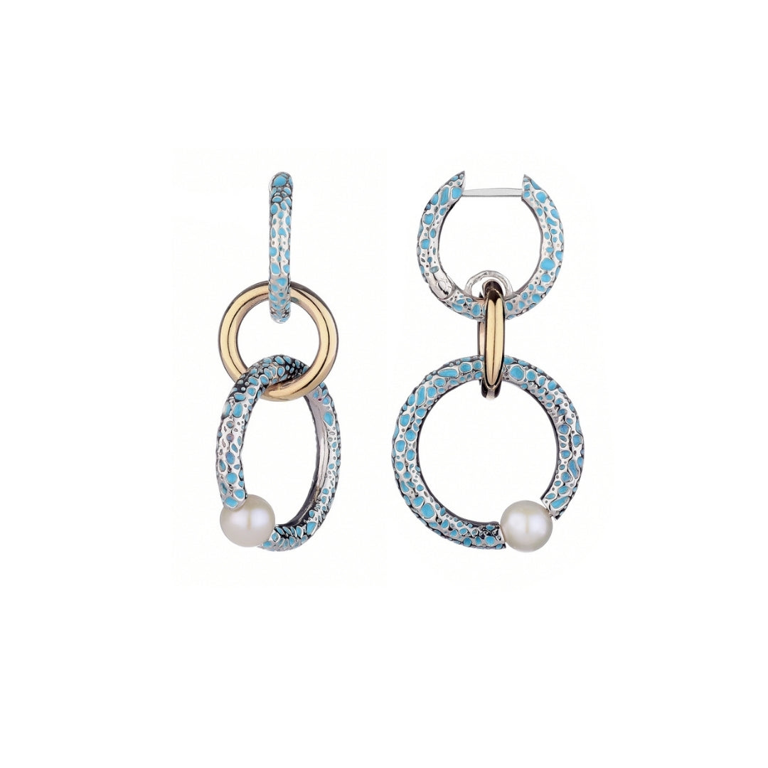 Orecchini  Vulcanica pendenti cerchi