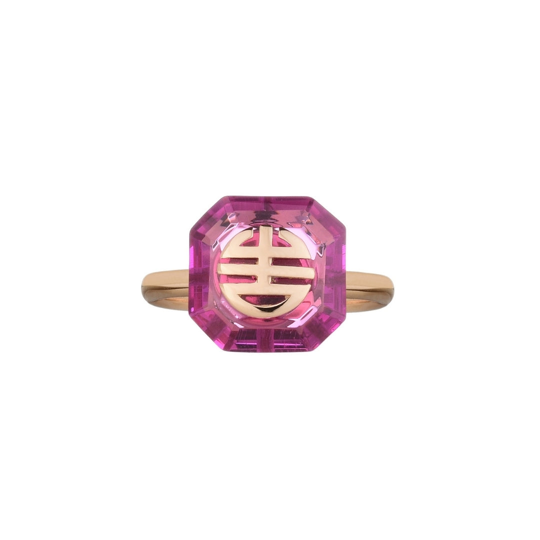 Anello Dna Zaffiro rosa