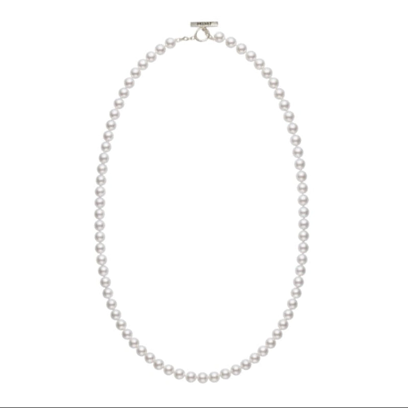 MIMI Collana Classica con Perle Bianche Freshwater 80 cm