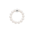 Anello Elastica perle bianche
