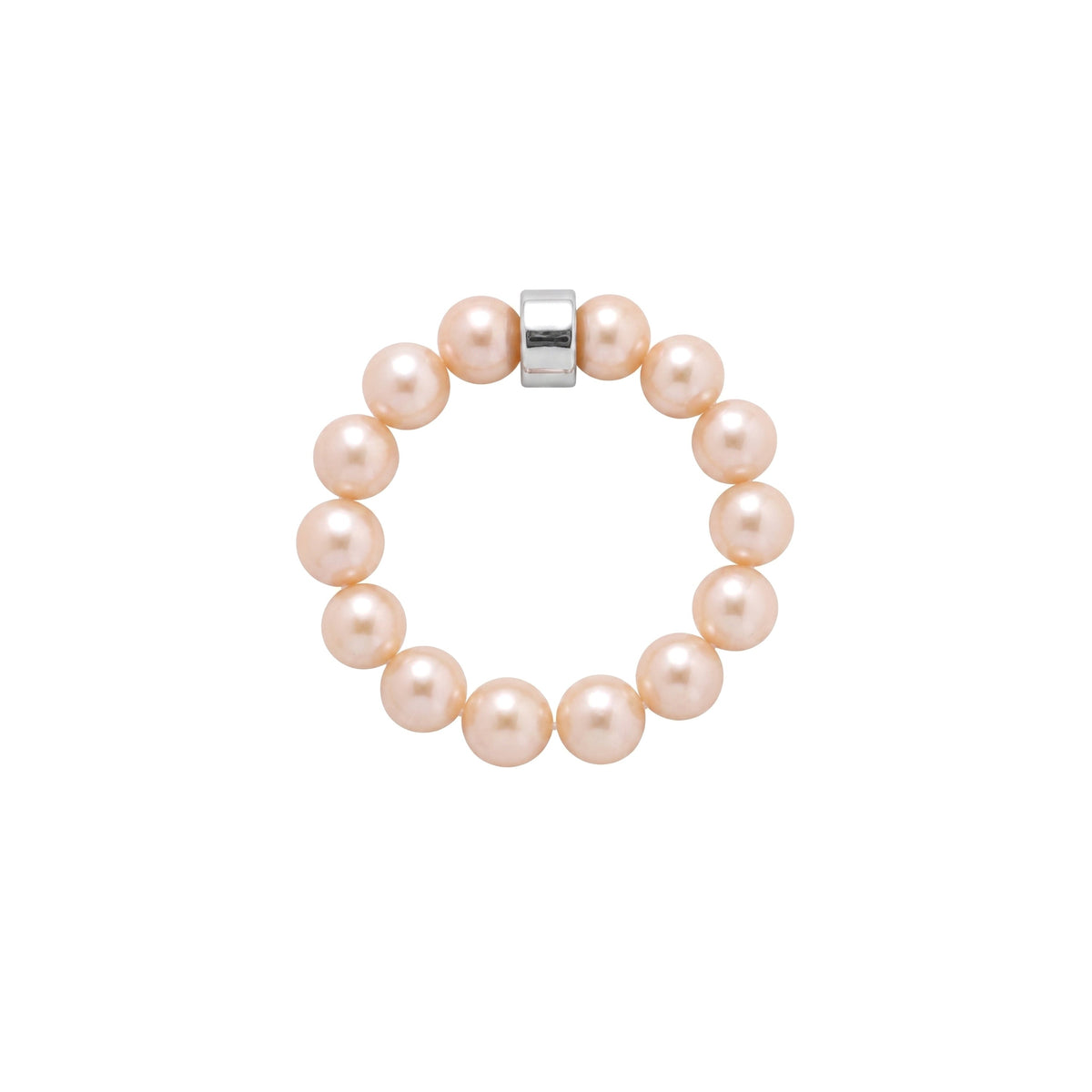 Elastica ring with pink pearls 5-5.5 mm — MIMÍ Milano