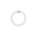 Anello Elastica perle bianche