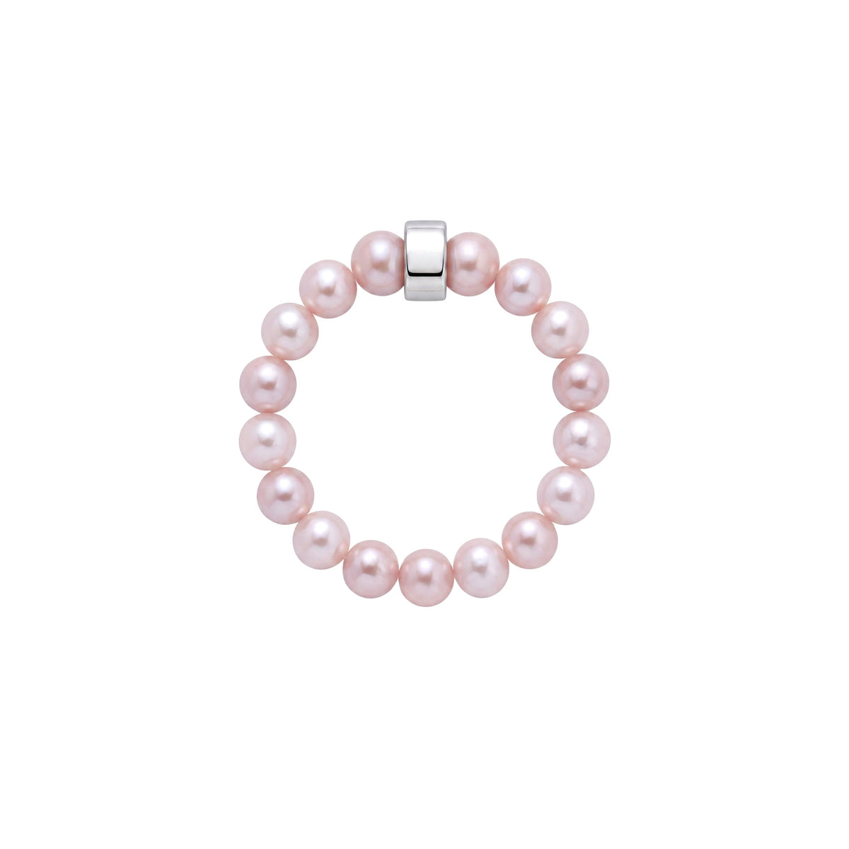 Elastica ring with purple pearls 3.5-4 mm — MIMÍ Milano