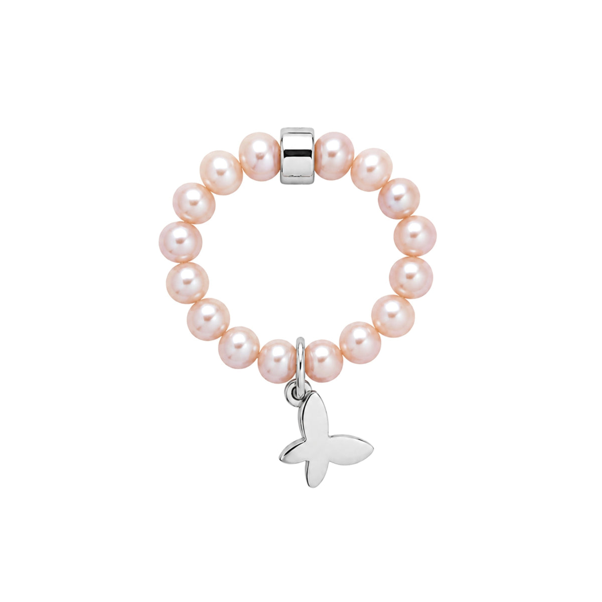 Elastica Butterfly ring with purple pearls — MIMÍ Milano