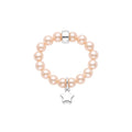 Elastica Star ring with pink pearls