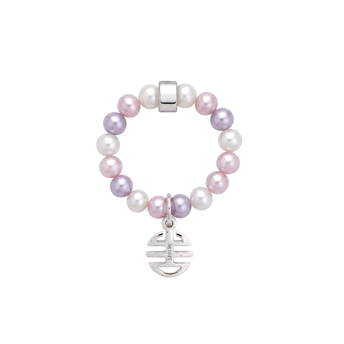 Elastica Ognibene ring with multicolour pearls — MIMÍ Milano