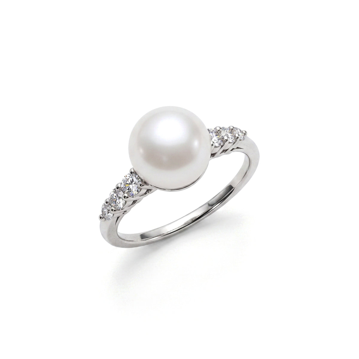 Anello Solitario perla South Sea bianca — MIMÍ Milano