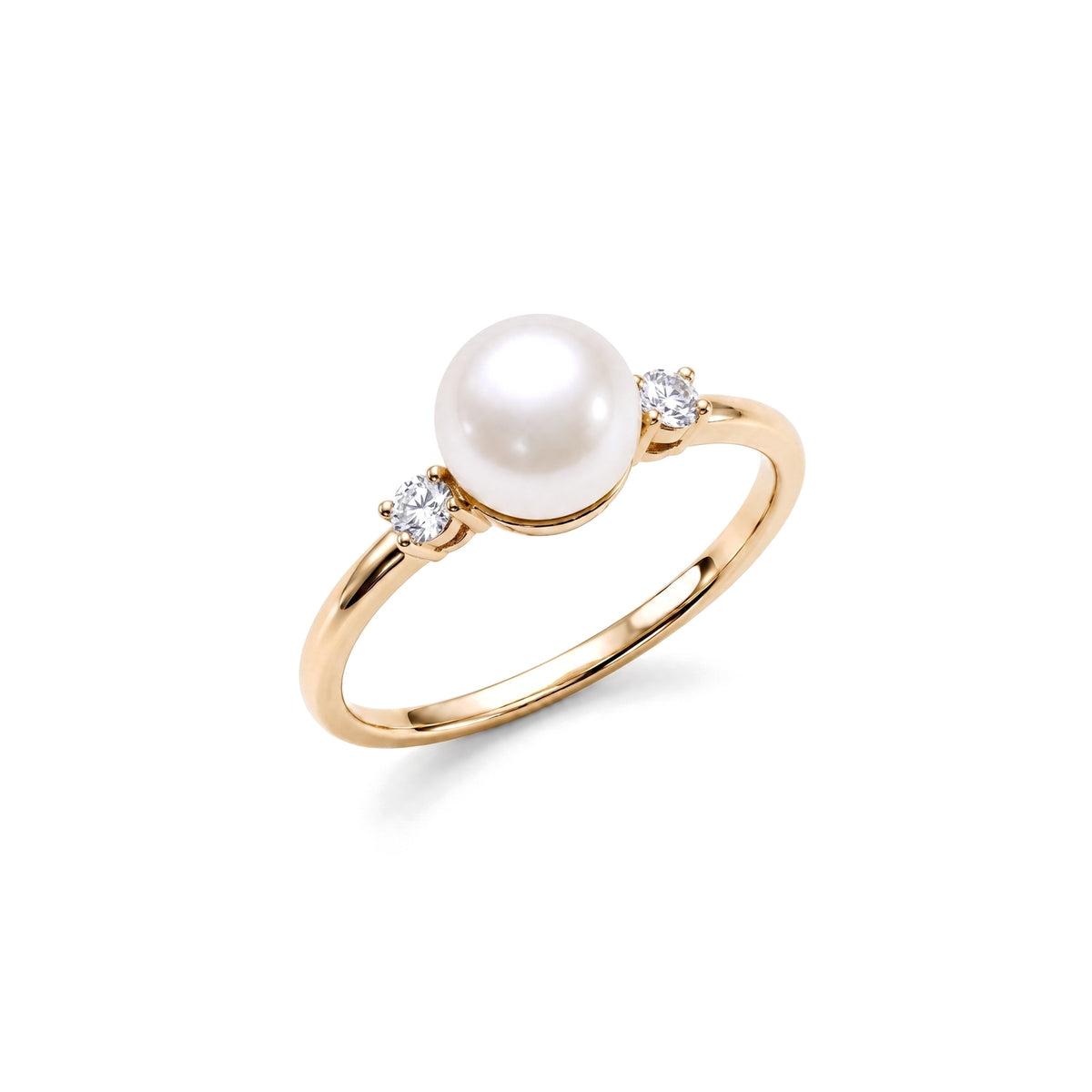 Anello Solitario perla bianca — MIMÍ Milano