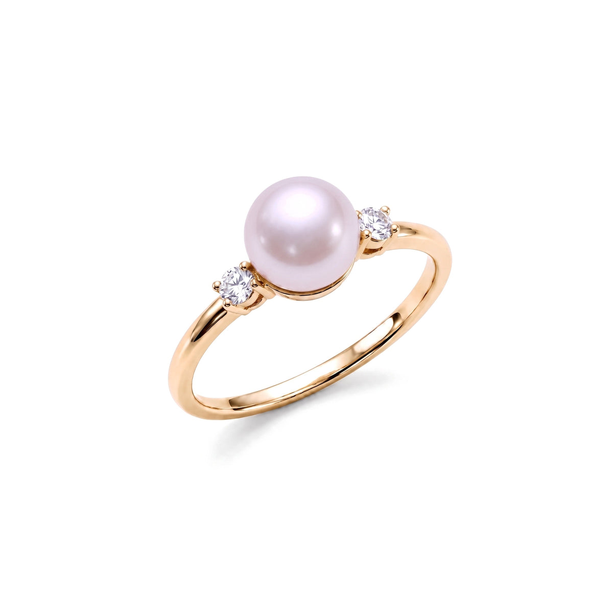 Anello Solitario perla viola — MIMÍ Milano