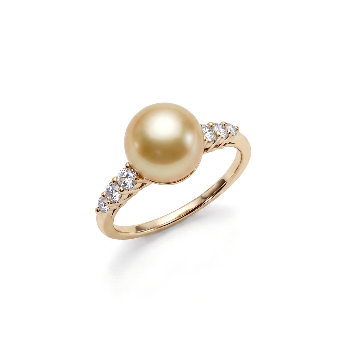 Anello Solitario perla South Sea gold — MIMÍ Milano