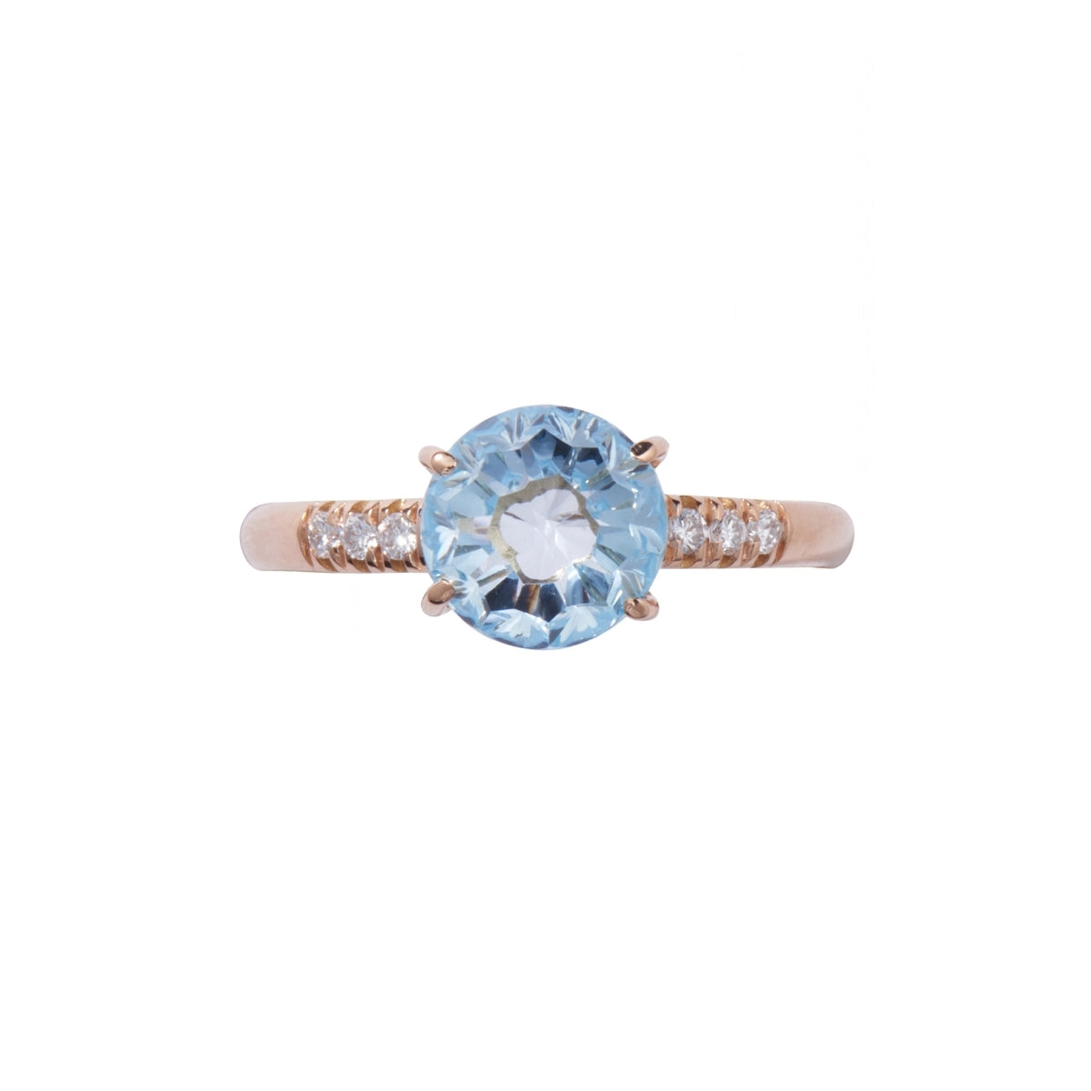 MIMI MILANO Anello Cherry Prasiolite topazio azzurro