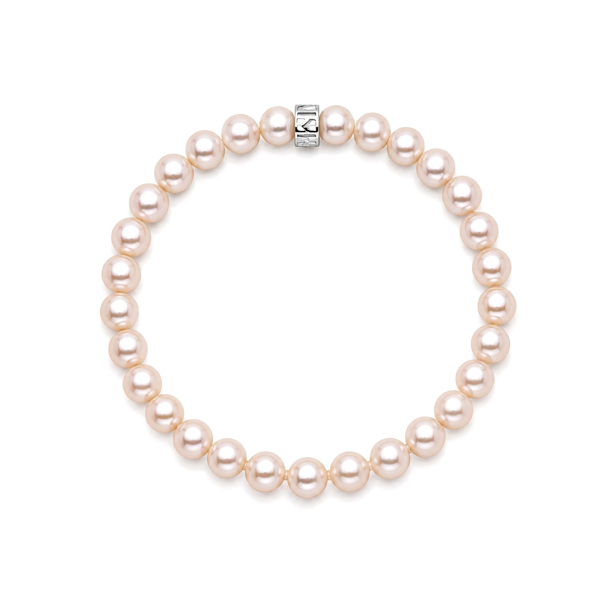 Bracciale Rondelle perle rosa — MIMÍ Milano