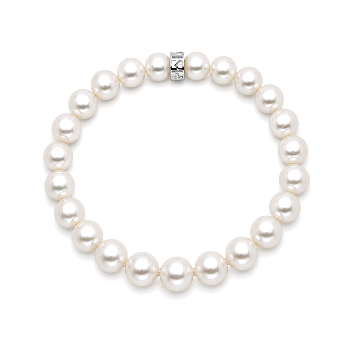 Bracciale Rondelle perle bianche — MIMÍ Milano