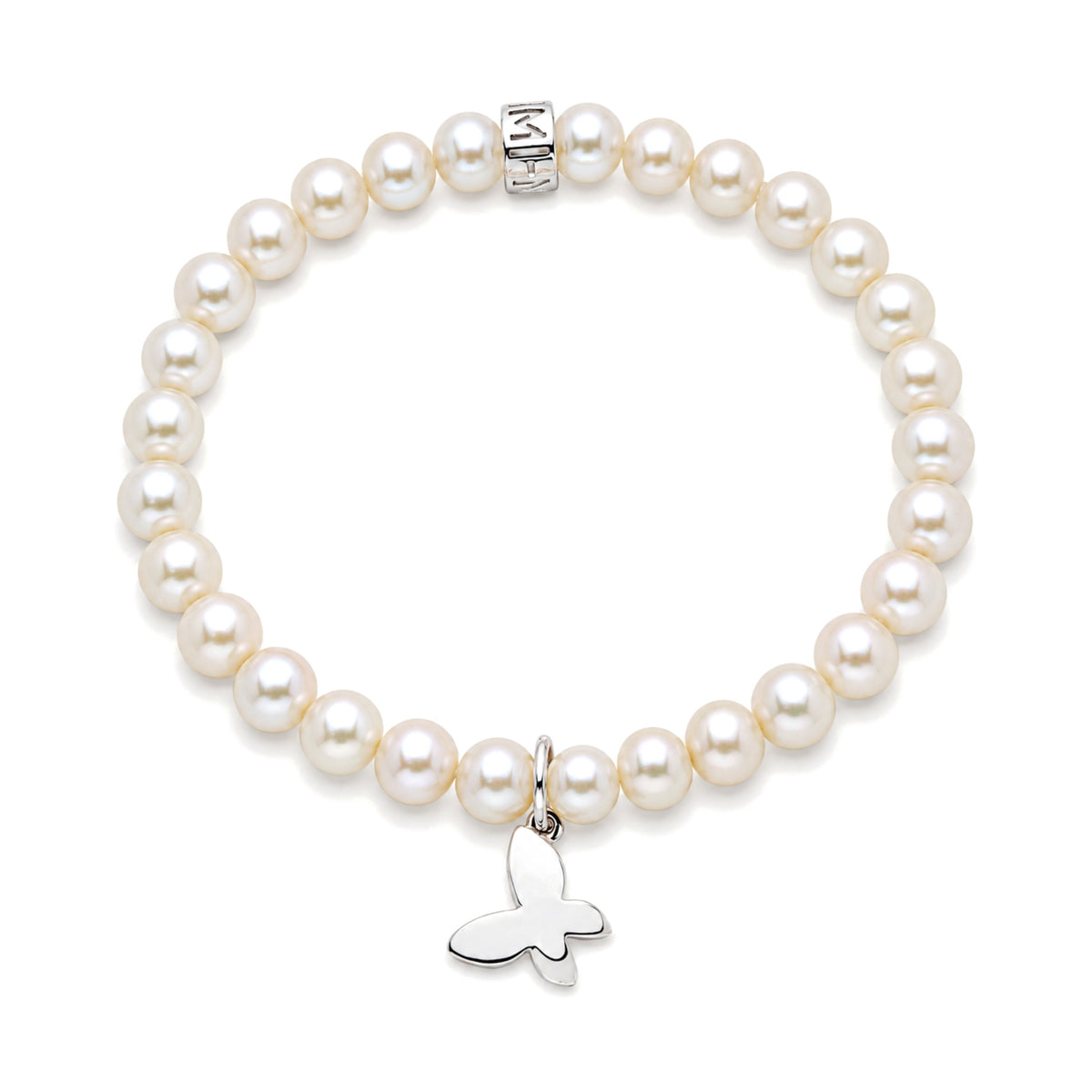 Bracciale Farfalla perle bianche — MIMÍ Milano