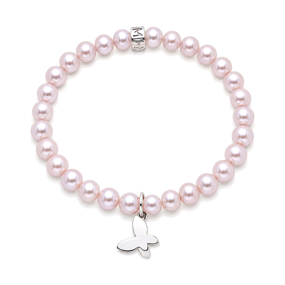 Bracciale Farfalla perle viola — MIMÍ Milano