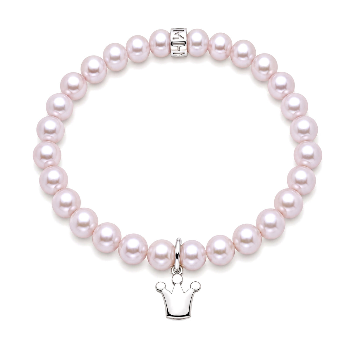Bracciale Corona perle viola — MIMÍ Milano