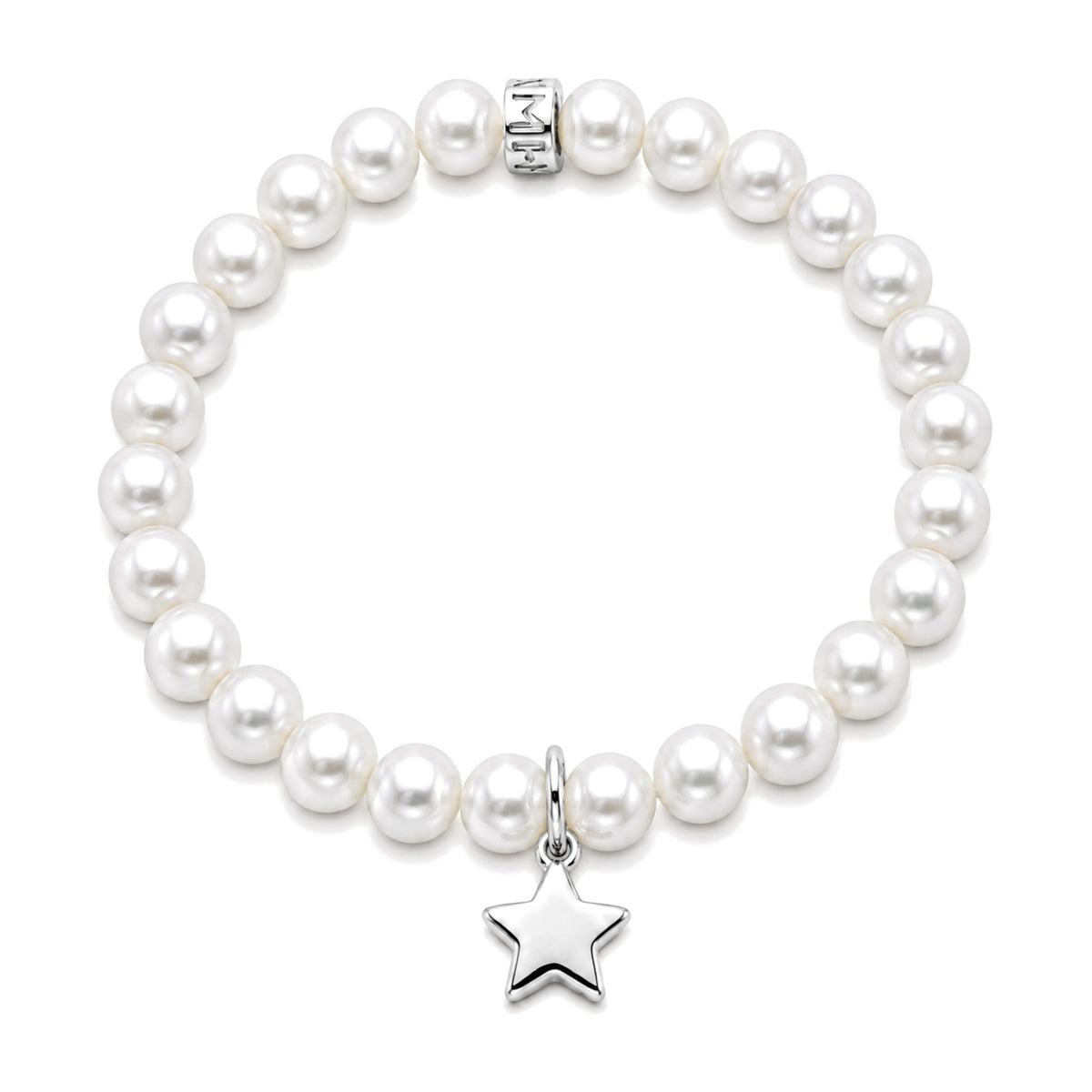 Bracciale Stella perle bianche — MIMÍ Milano