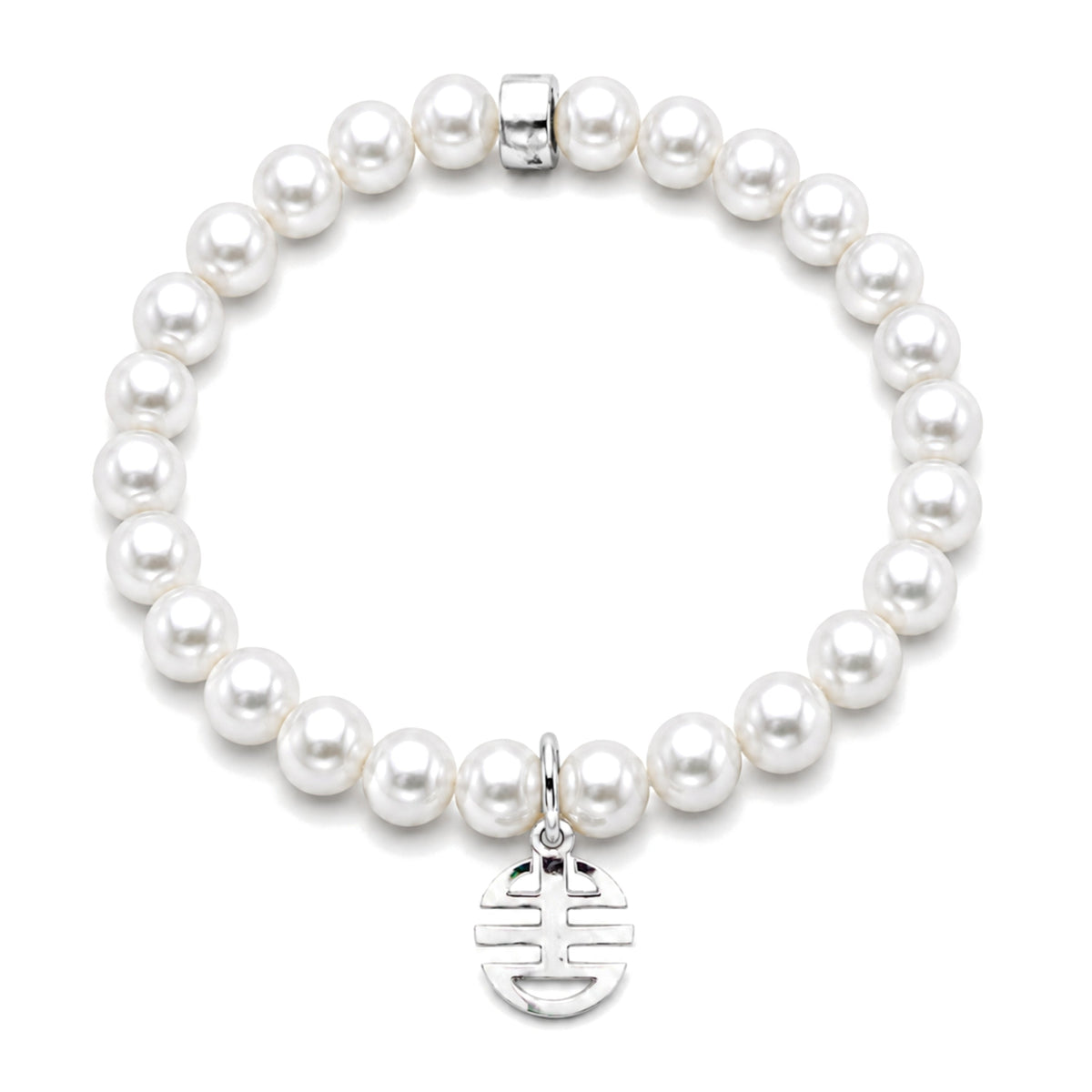Bracciale Ognibene perle bianche — MIMÍ Milano