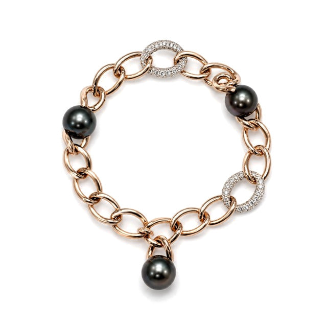 Bracciale Milano perle Tahiti nere — MIMÍ Milano