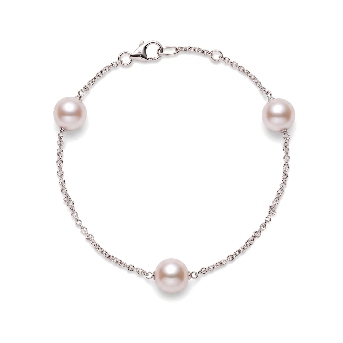 Akoya pearl bracelet, white gold 7.5-8 mm — MIMÍ Milano