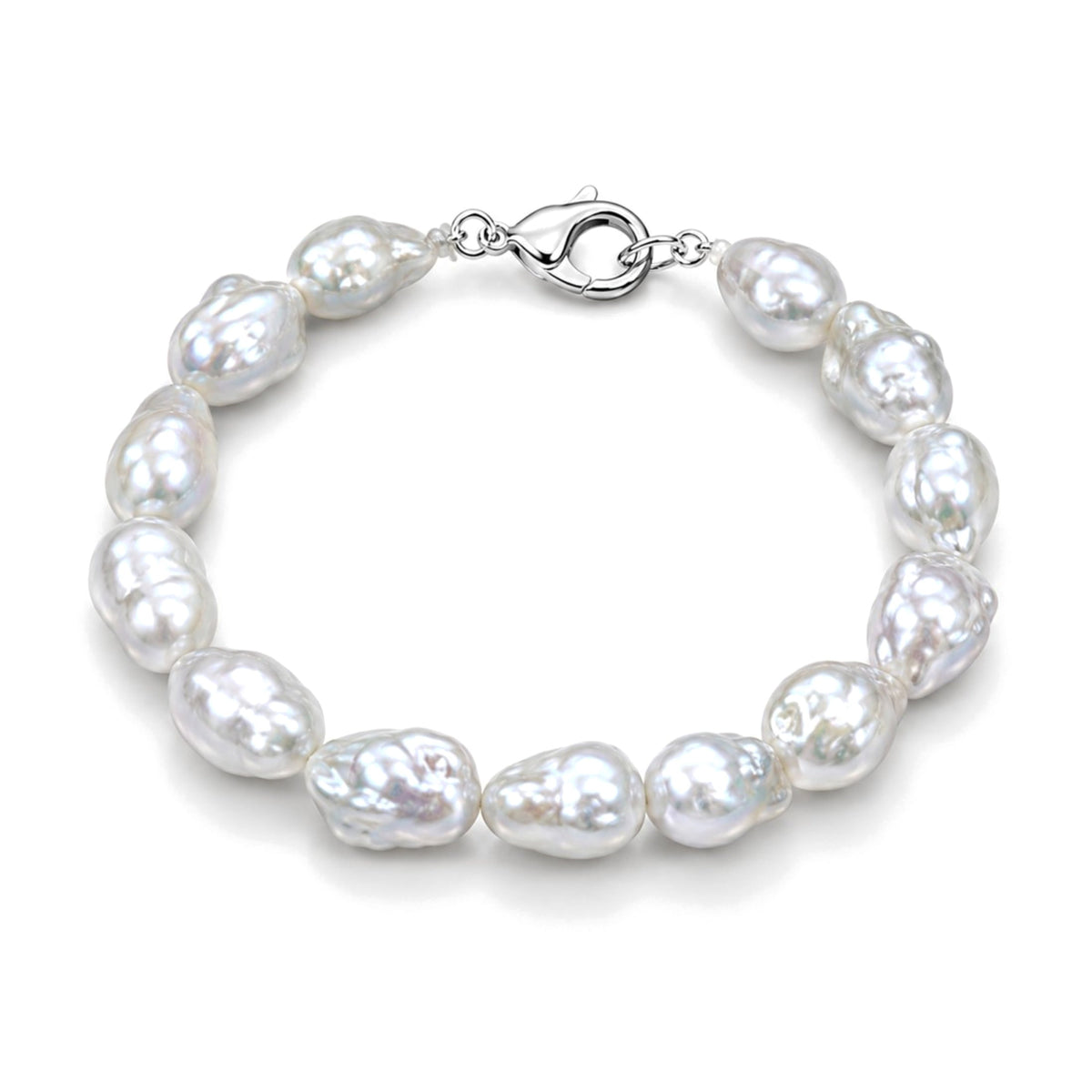Bracciale perle barocche bianche — MIMÍ Milano