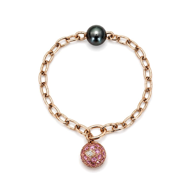 Bracciale Milano perla Tahiti nera — MIMÍ Milano