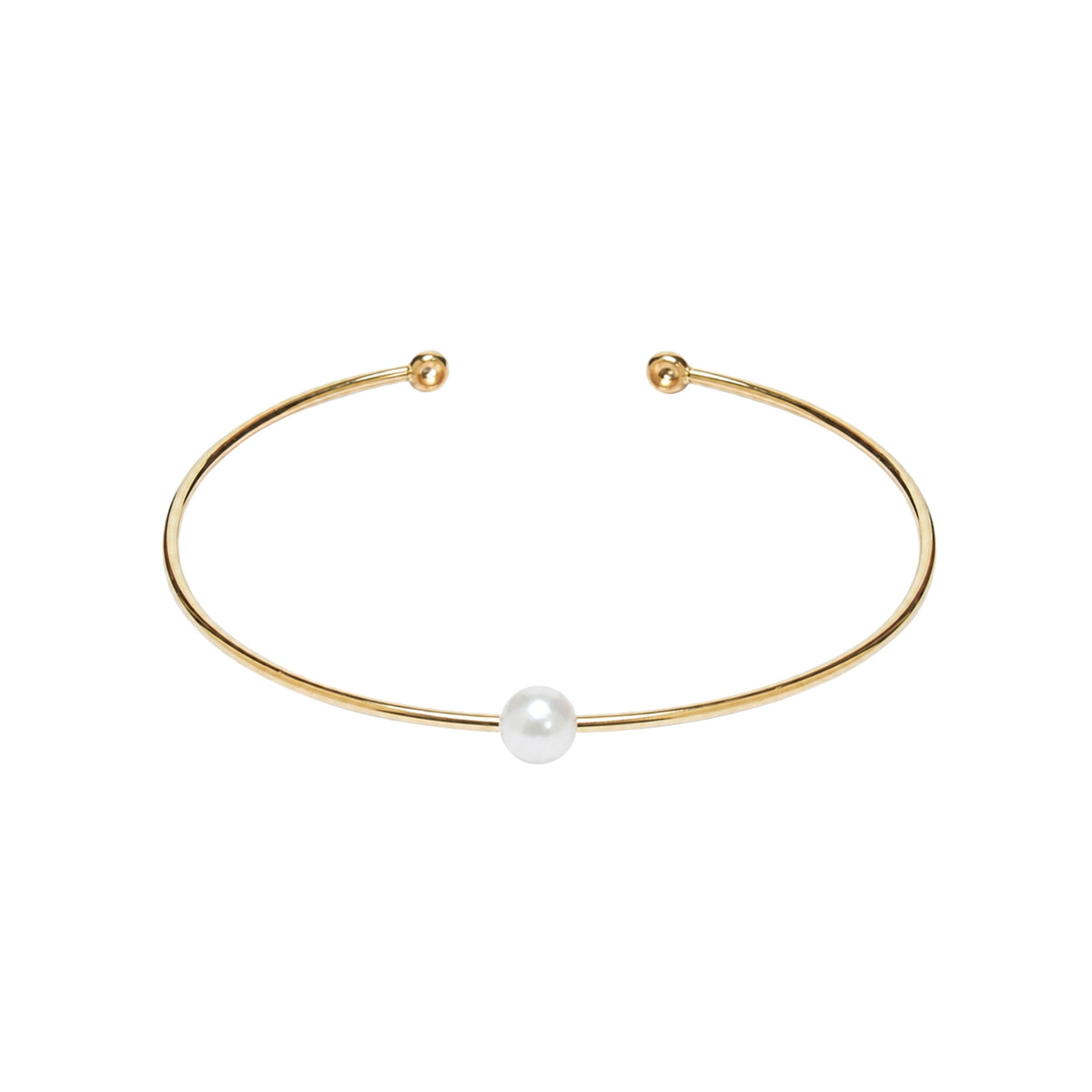Bracciale Bangle perla bianca — MIMÍ Milano