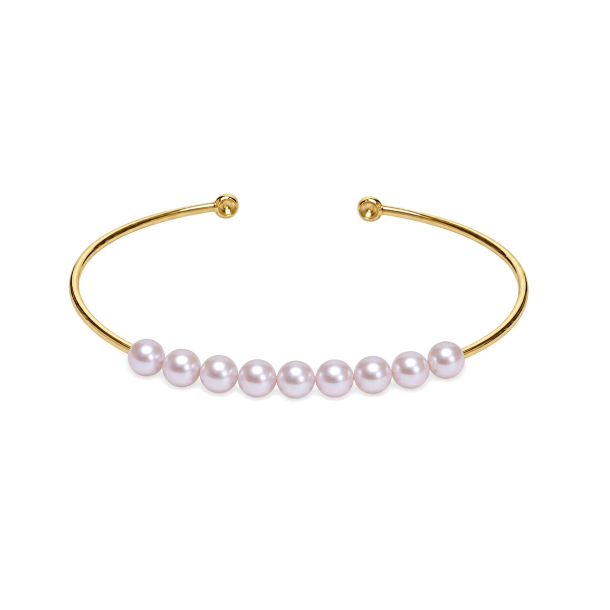 Bracciale Bangle perle viola — MIMÍ Milano