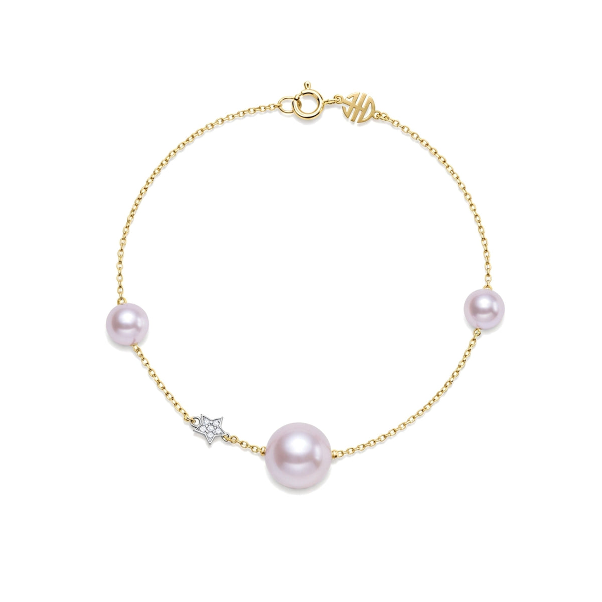 Bracciale Stella perle viola — MIMÍ Milano