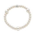 Bracciale Rondelle perle bianche