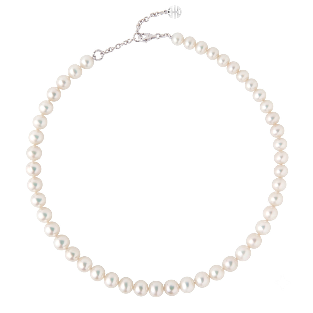 Collana Elastica Ognibene perle bianche — MIMÍ Milano