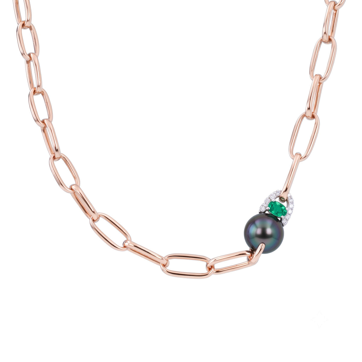 Collana Milano perla Tahiti nera — MIMÍ Milano