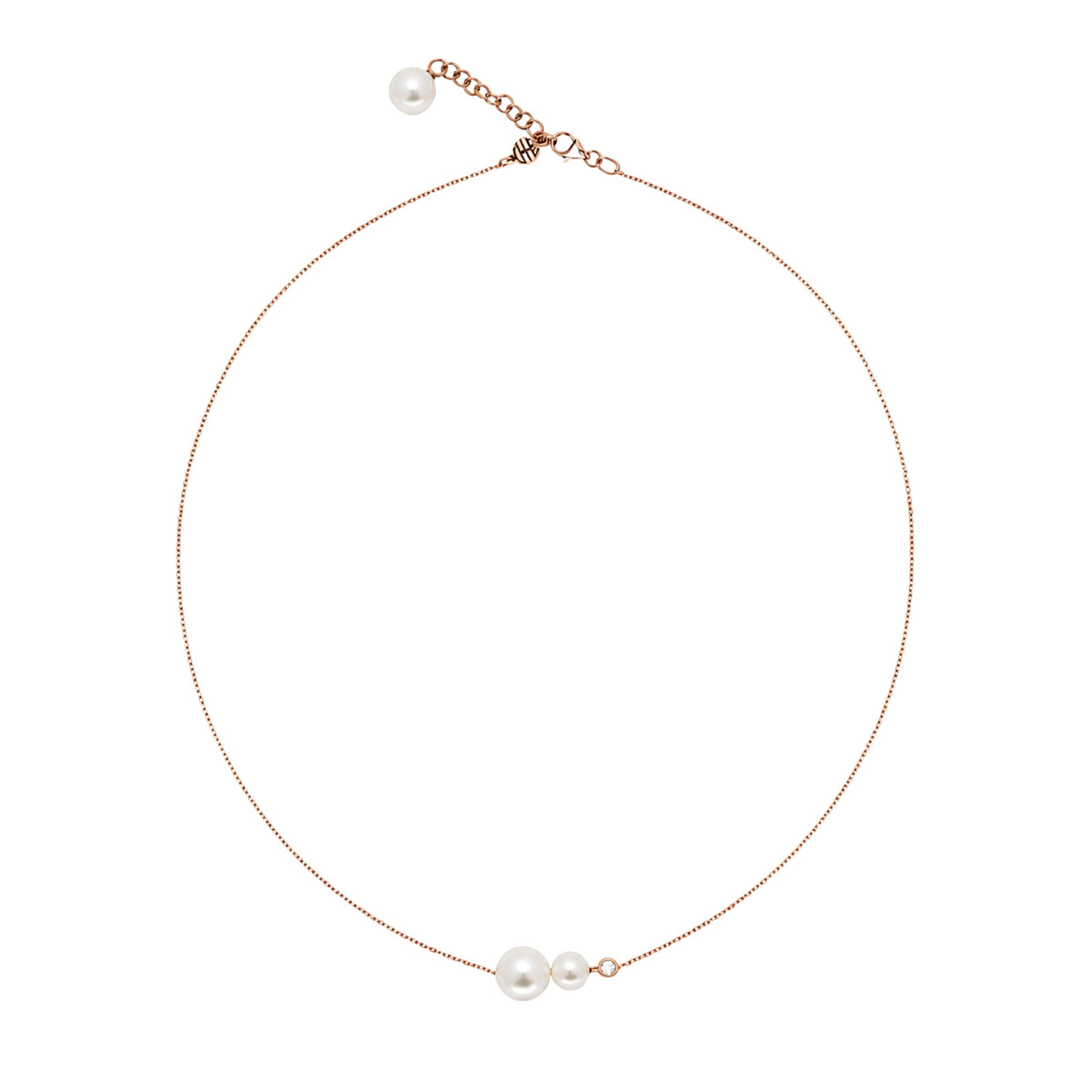 Choker Akoya pearls 8-8.5 mm (three pearls) — MIMÍ Milano
