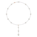 Collana a Y perle bianche