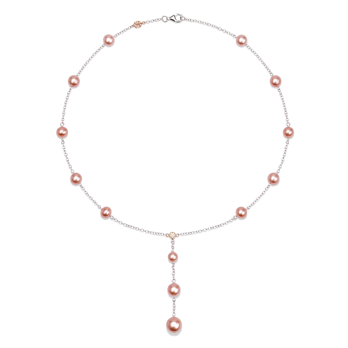 Collana a Y perle rosa — MIMÍ Milano