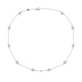Rosario purple pearl necklace