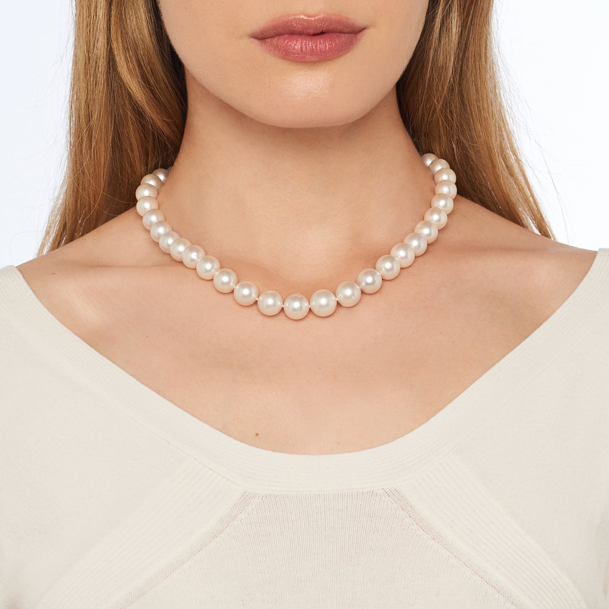 MIMI Collana Princess con perle Freshwater bianche