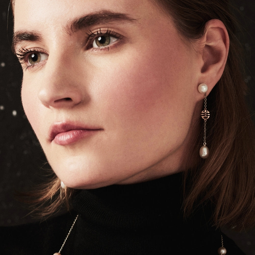 MIMI Orecchini Nagai perle alternate