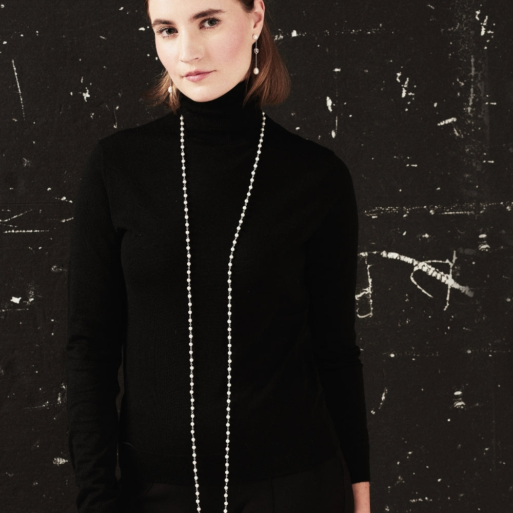 MIMI Collana Nagai perle bianche