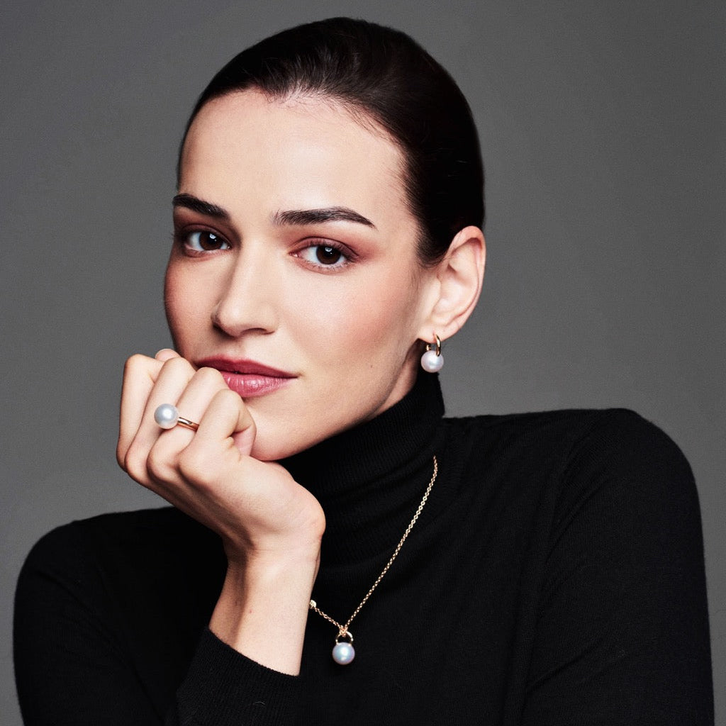 MIMI Anello Milano con perla South Sea bianca 58