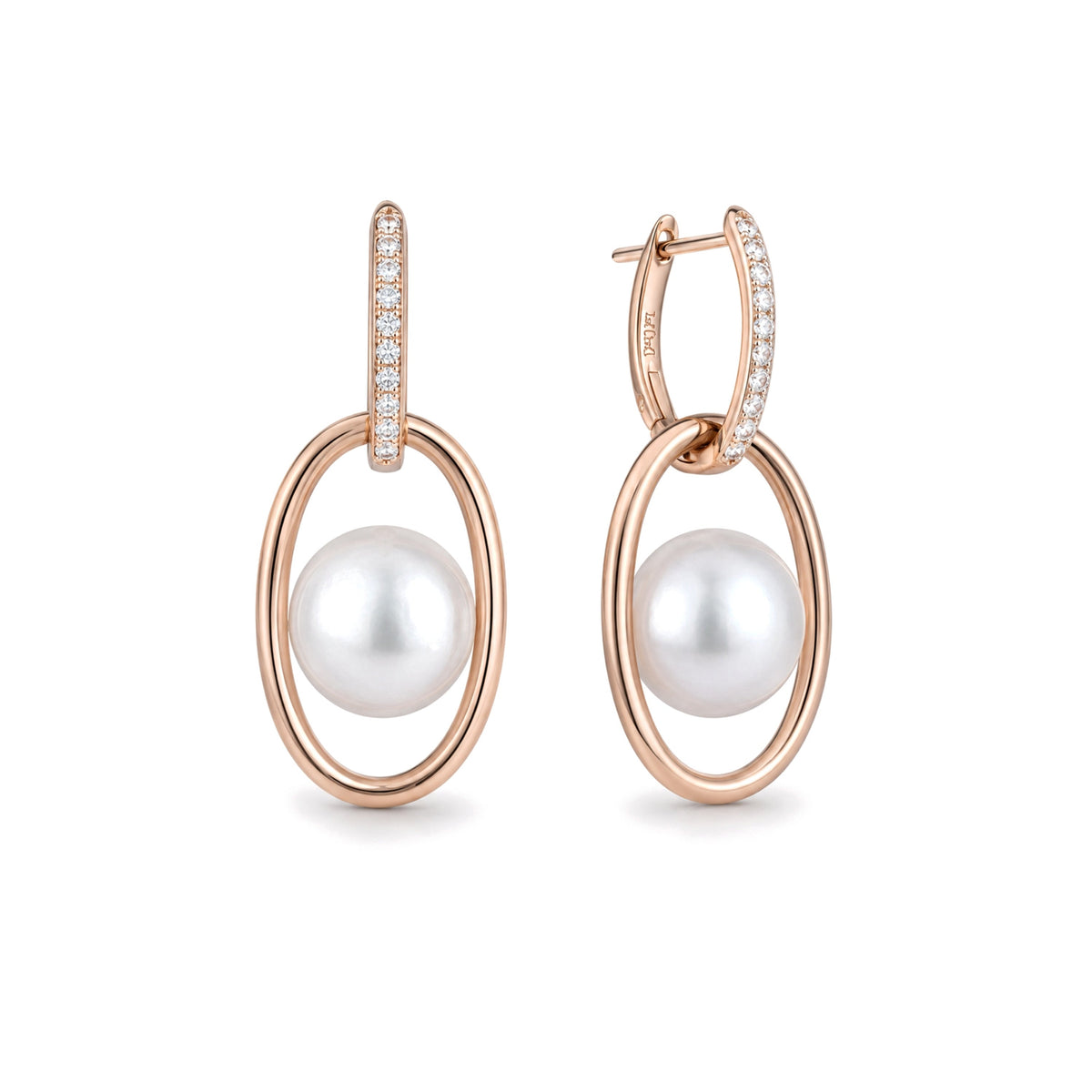 Milano earrings, South Sea 11 mm (round) — MIMÍ Milano
