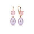 Boucles d'oreilles Shanti perles violette