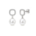Orecchini Cushion perle Akoya bianche