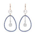 Boucles d'oreilles Vivienne perles Akoya blanches
