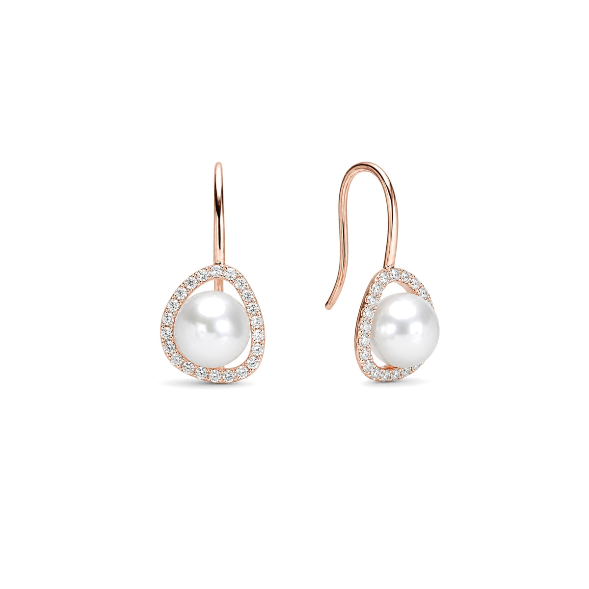 Vivienne earrings, white Akoya pearls 6.5-7 mm — MIMÍ Milano