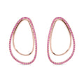 Boucles d'oreilles Vivienne Saphir rose