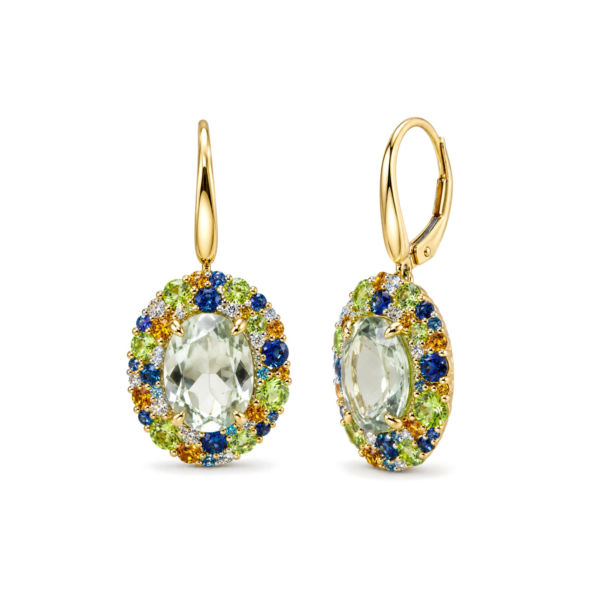 Shanti topaz earrings in 18k yellow gold — MIMÍ Milano