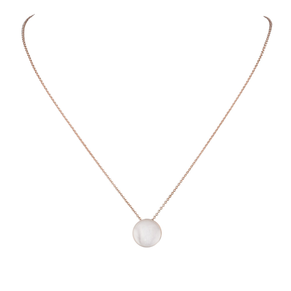 MIMI Pendente in oro 9k e cristallo di rocca