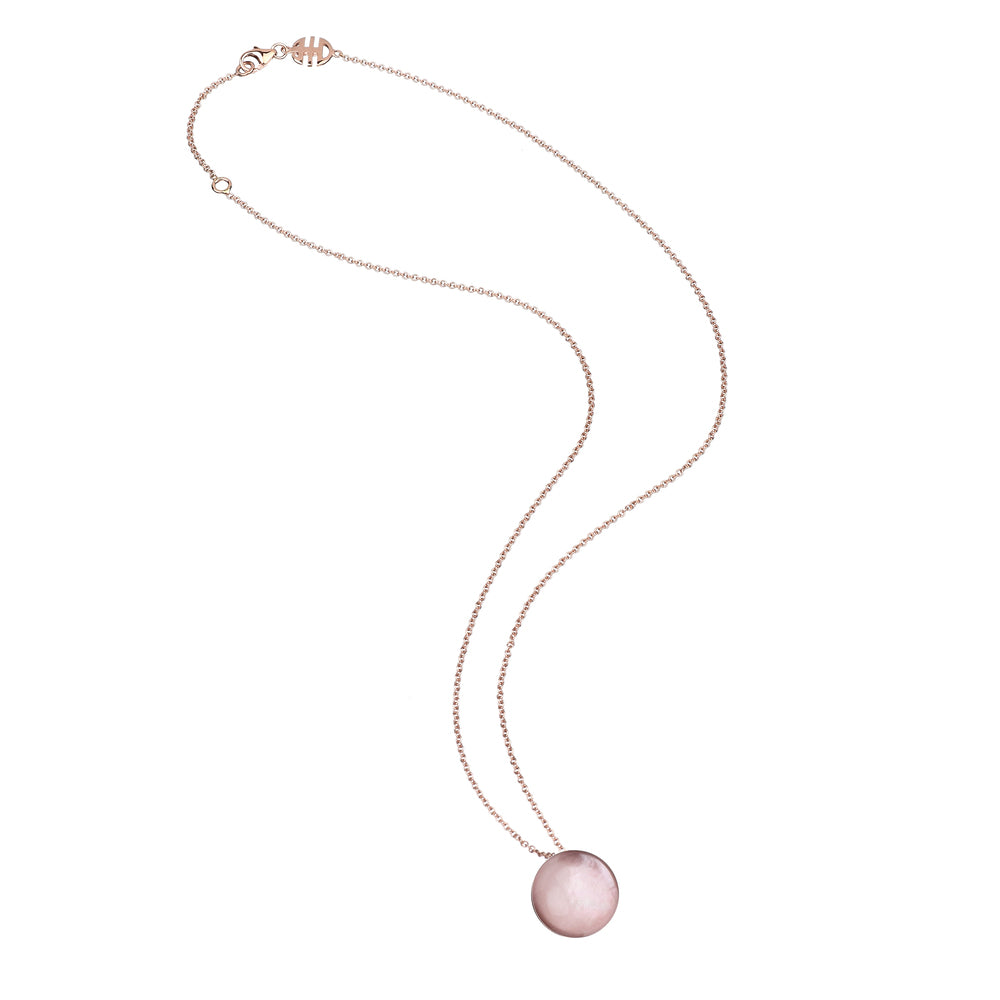 MIMI Pendente in oro 9k e pasta di corallo